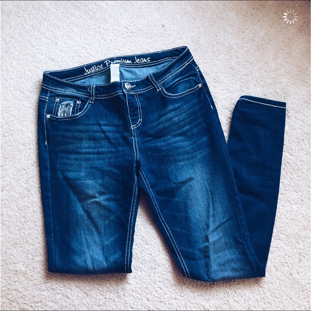 Dark Wash Jeggings from Justice